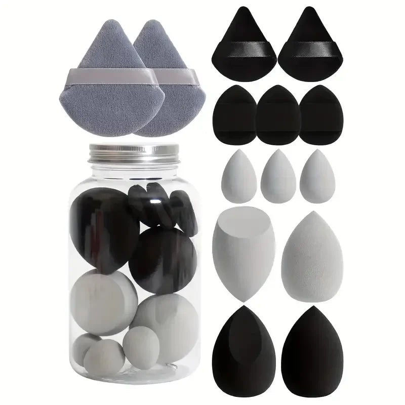 12/14 Pcs Esponja de maquiagem Blender Beauty Egg Cosmetic Puff Foundation Sponges Powder Puff Acessórios de maquiagem feminina Ferramenta de maquillaje